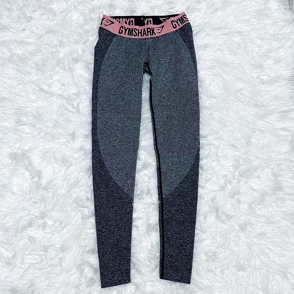Gymshark Heather Gray & Pink Leggings